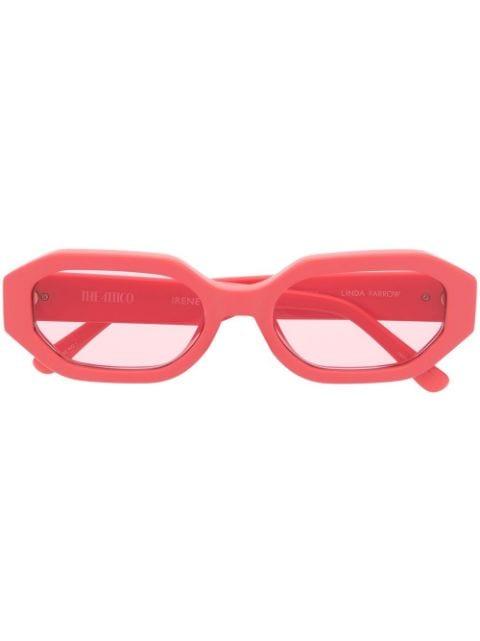 x The Attico Irene oval-frame sunglasses by LINDA FARROW
