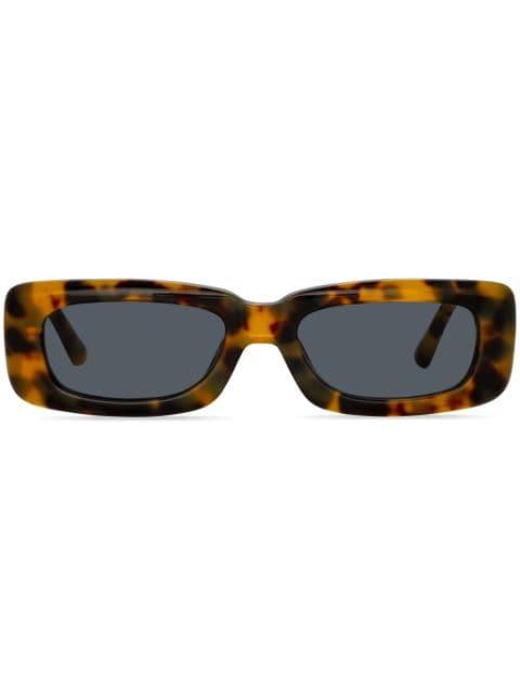 x The Attico Mini Marfa rectangle-frame sunglasses by LINDA FARROW