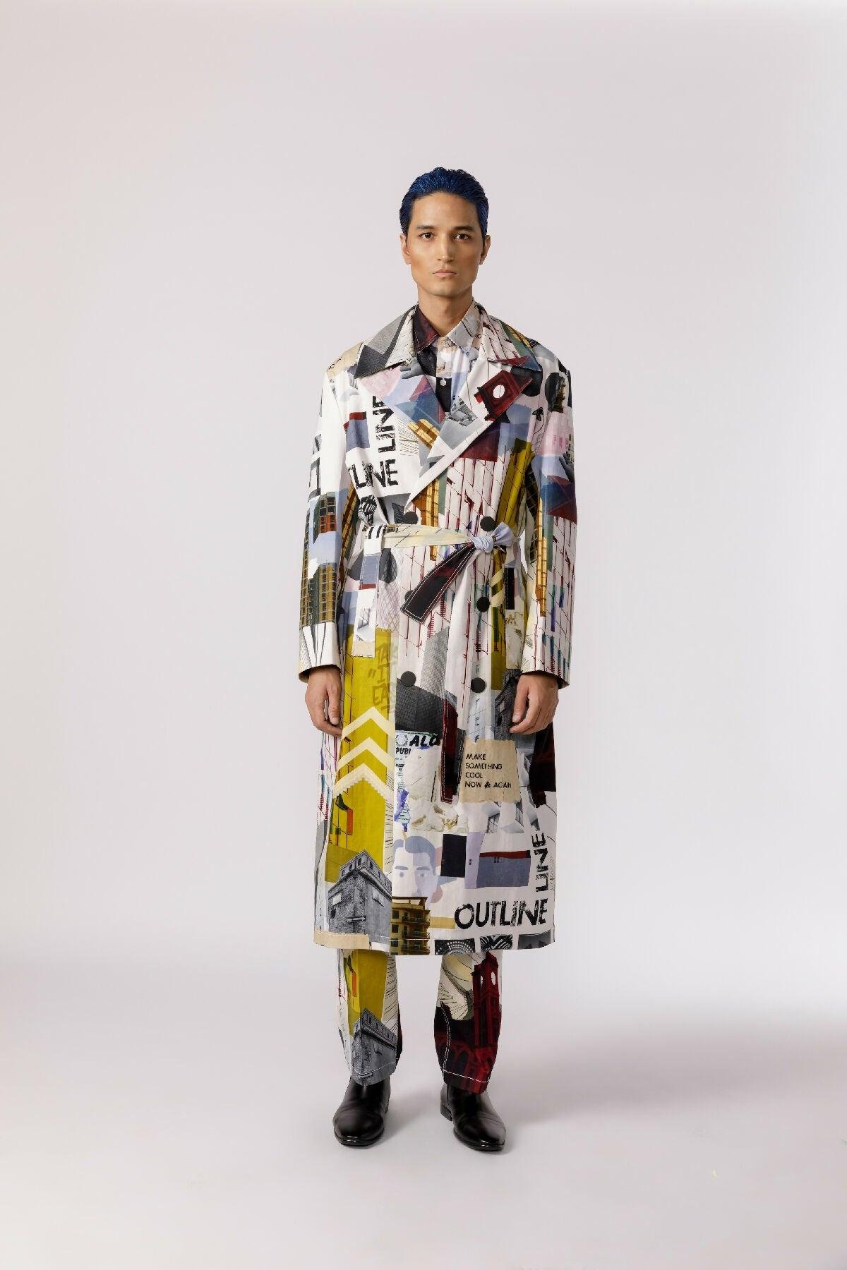 Bauhaus mosaic trench by LINE OUTLINE