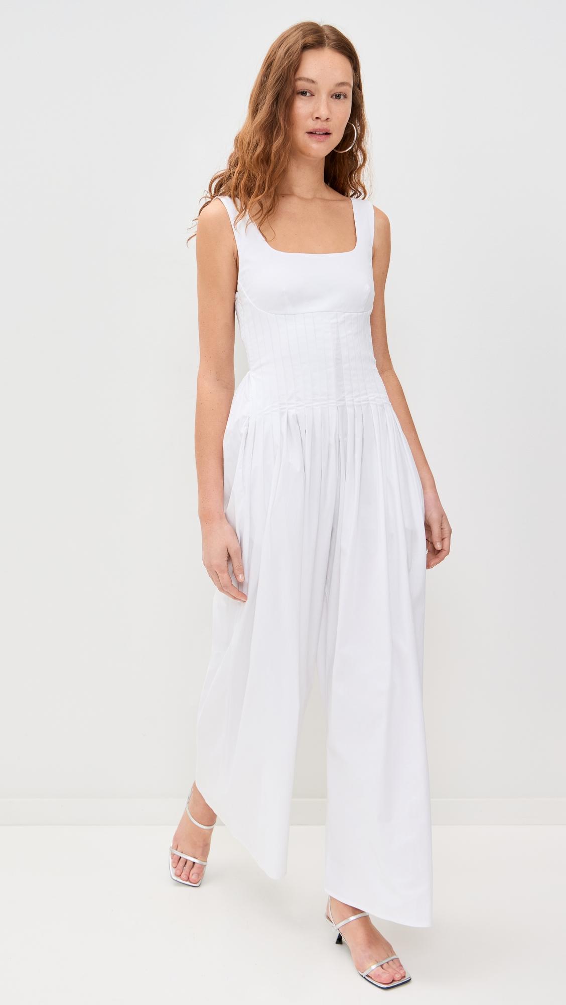 Abbott Pleated Jumpsuit by LINE & DOT