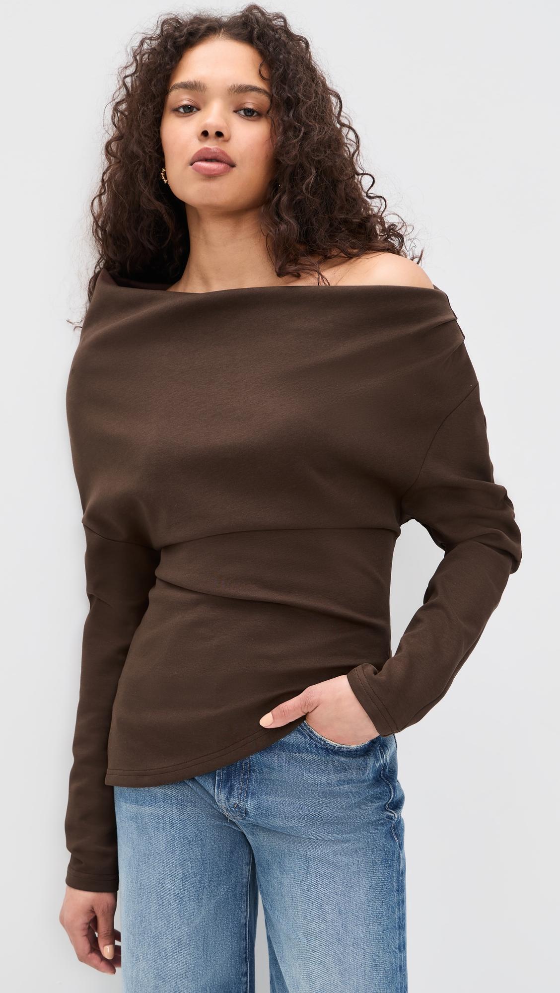 Coen Draped Asymmetrical Top by LINE & DOT