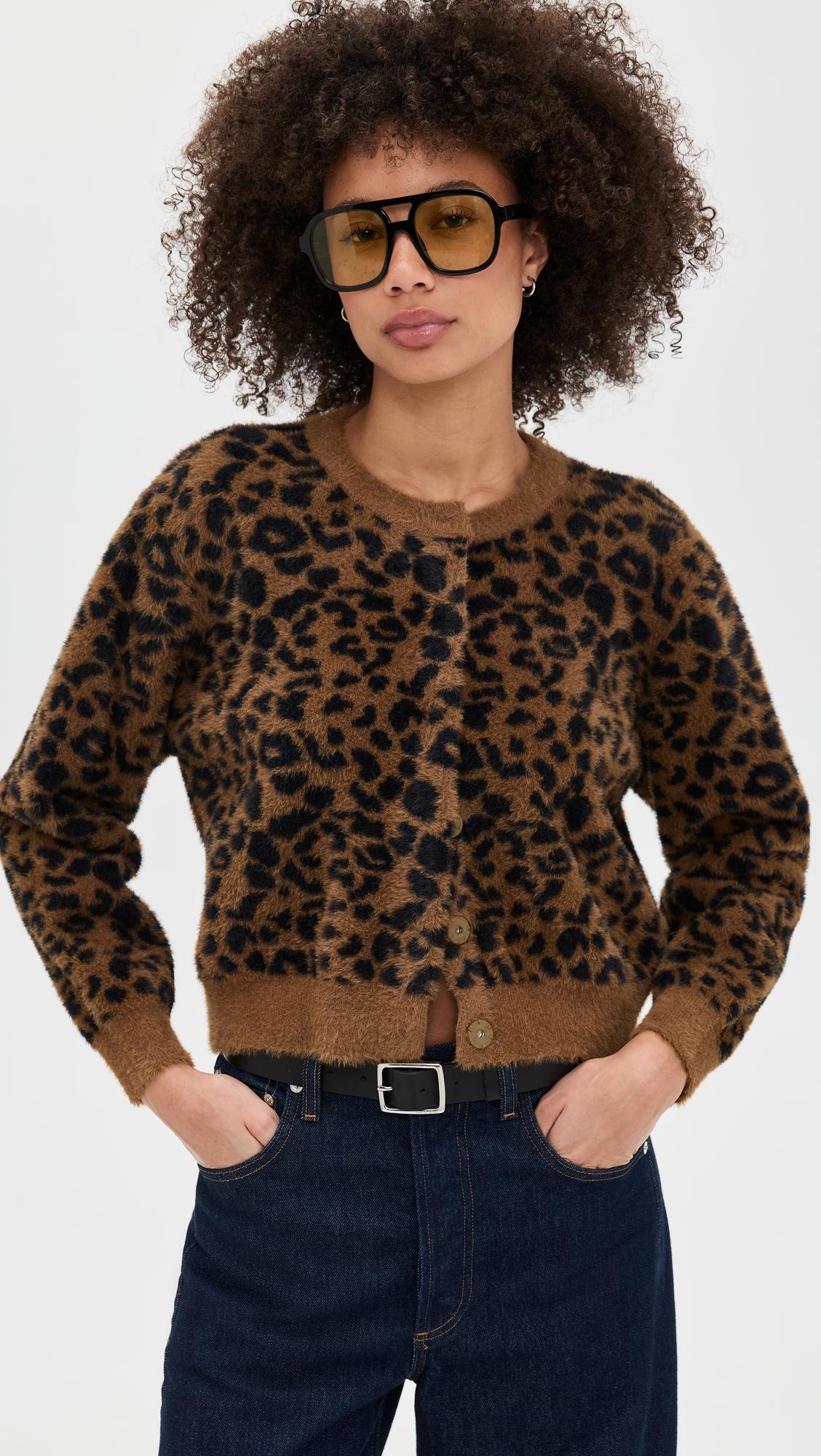 Monroe Leopard Cardigan by LINE & DOT