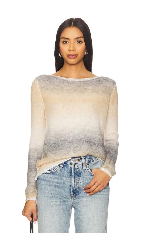 Line & Dot Abstract Ombre Sweater in Grey by LINE&DOT