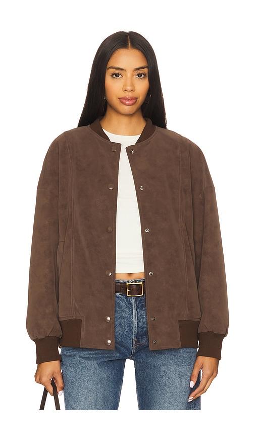 Line & Dot Alfie Jacket in Brown by LINE&DOT