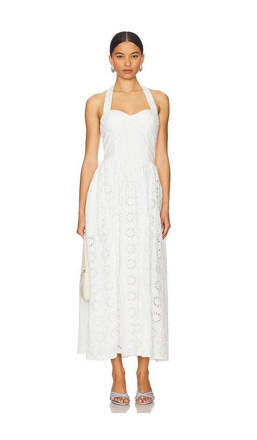 Line & Dot Anka Dress in White by LINE&DOT