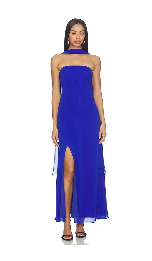 Line & Dot Azure Coast Scarf Dress in Royal by LINE&DOT