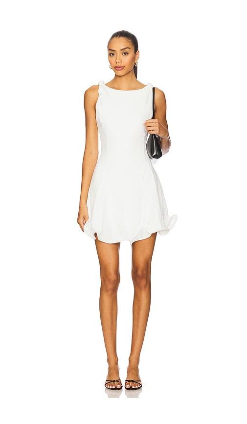 Line & Dot Celesta Mini Dress in White by LINE&DOT