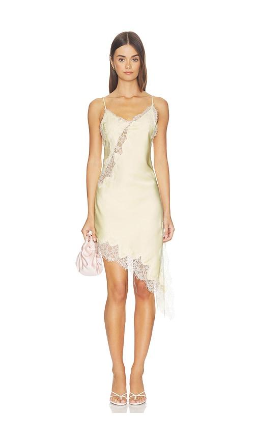 Line & Dot Emel Asymmetrical Dress in Yellow by LINE&DOT
