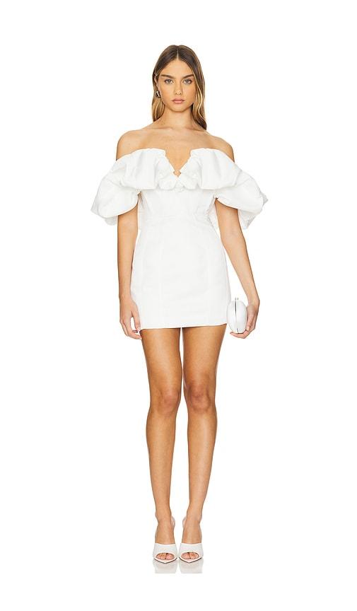 Line & Dot Goldie Mini Dress in Ivory by LINE&DOT