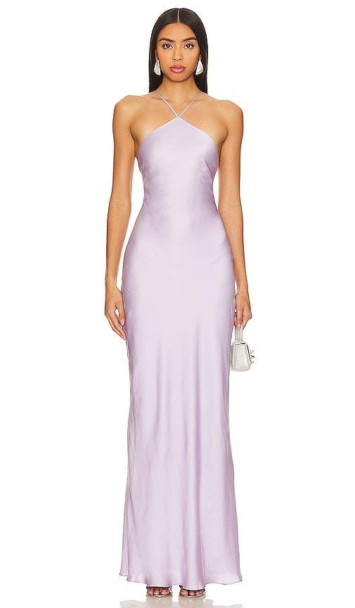 Line & Dot Kira Maxi Dress in Lavender by LINE&DOT