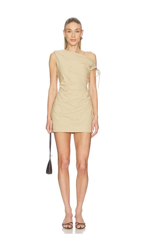Line & Dot Lelio Dress in Tan by LINE&DOT