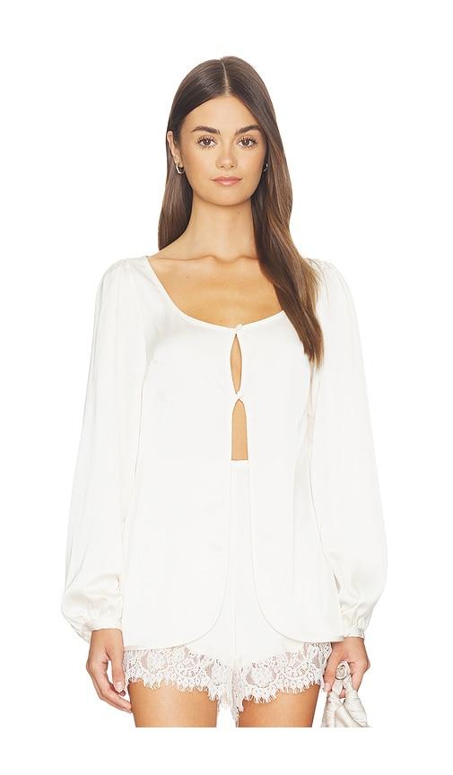 Line & Dot Nicolo Top in Ivory by LINE&DOT