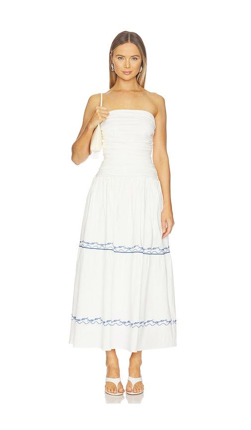 Line & Dot Oia Dress in White by LINE&DOT