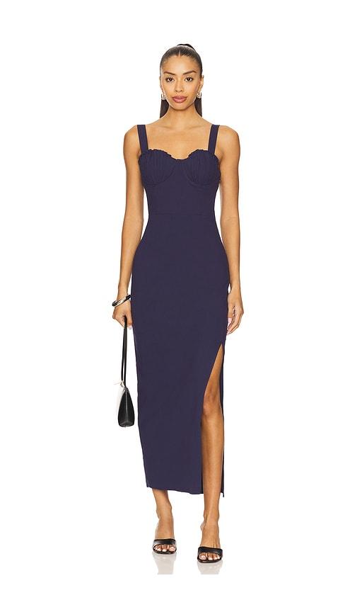 Line & Dot Perla Maxi Dress in Navy by LINE&DOT