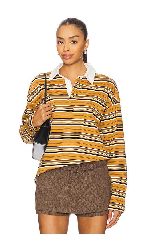 Line & Dot Remie Rugby Shirt in Mustard by LINE&DOT