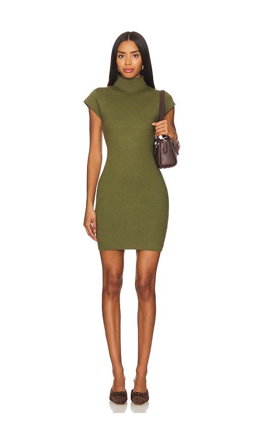 Line & Dot Rumi Mini Dress in Olive by LINE&DOT