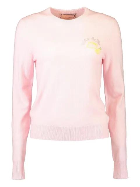 Ciao Bella crew-neck jumper by LINGUA FRANCA