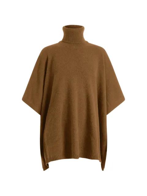 Angela roll neck loose poncho by LINNEA LUND