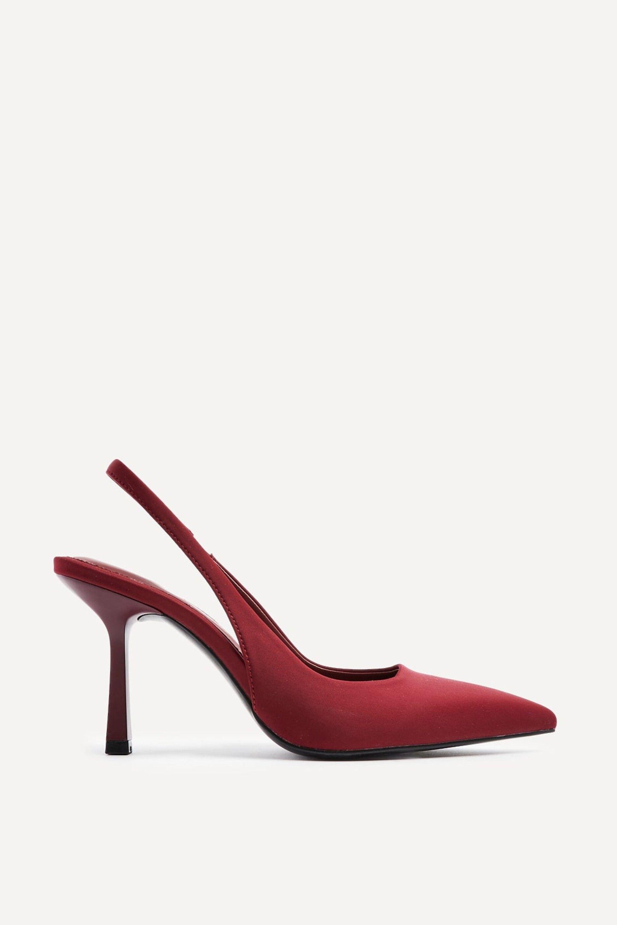 Dash Burgundy Scuba Court Heels by LINZI