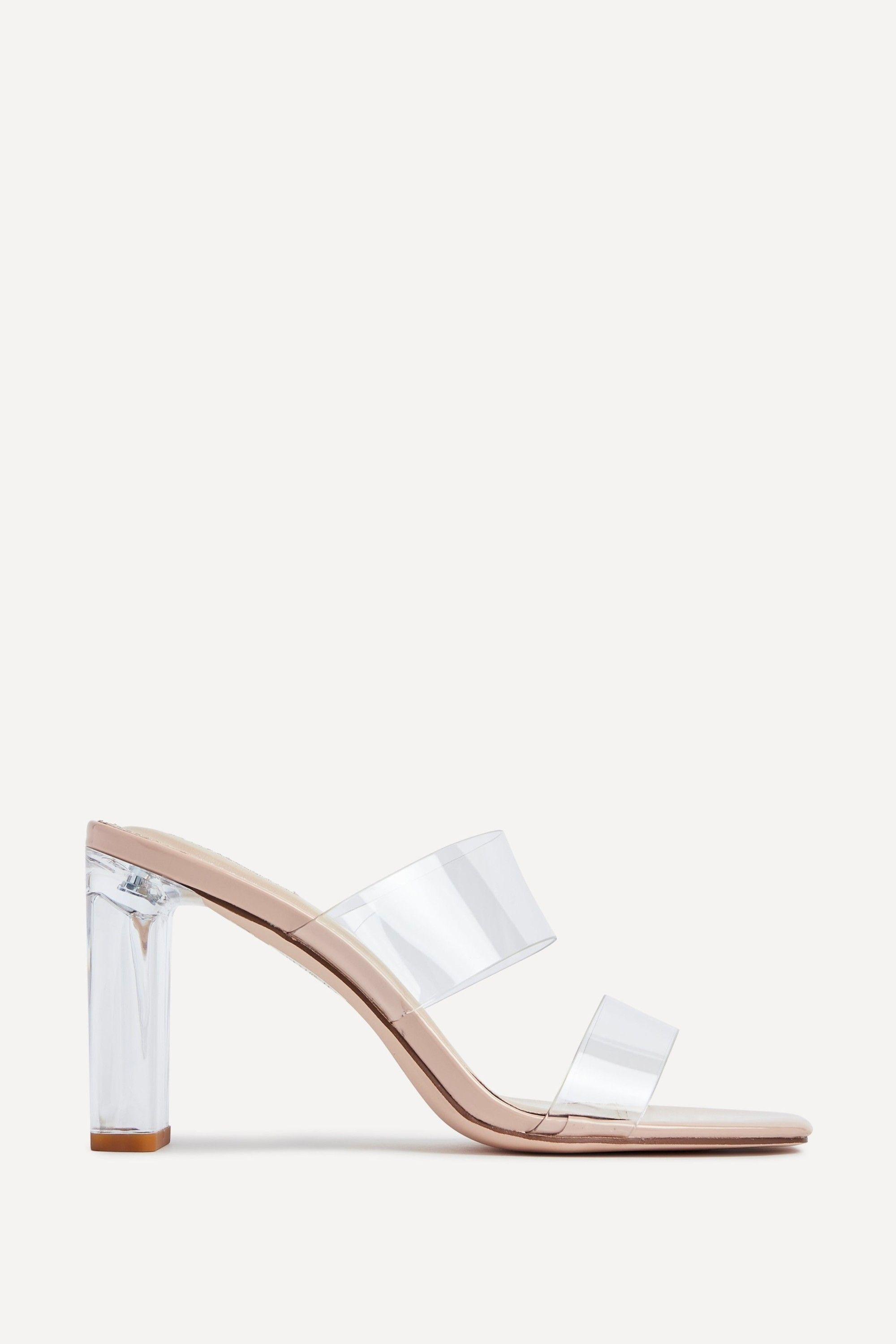 Deni Nude Perspex Mule by LINZI