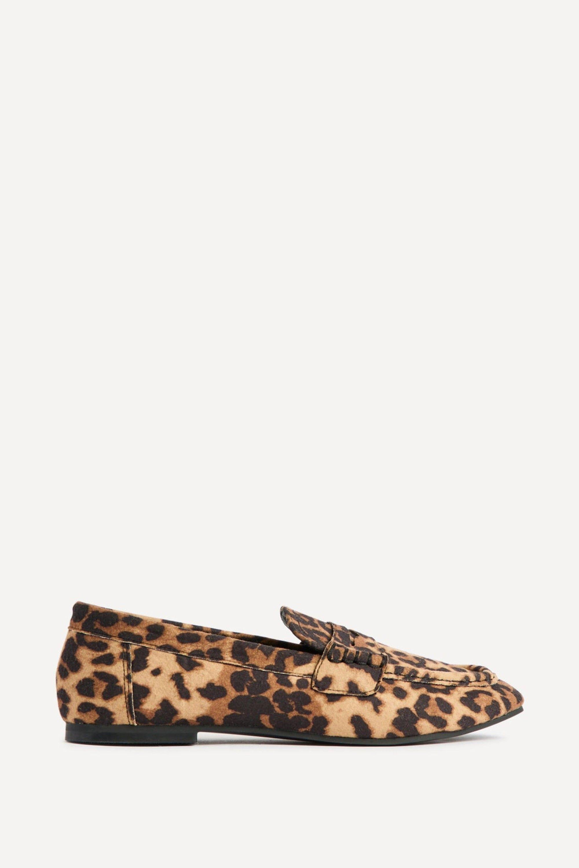 Edition Leopard Print Penny Loafers by LINZI