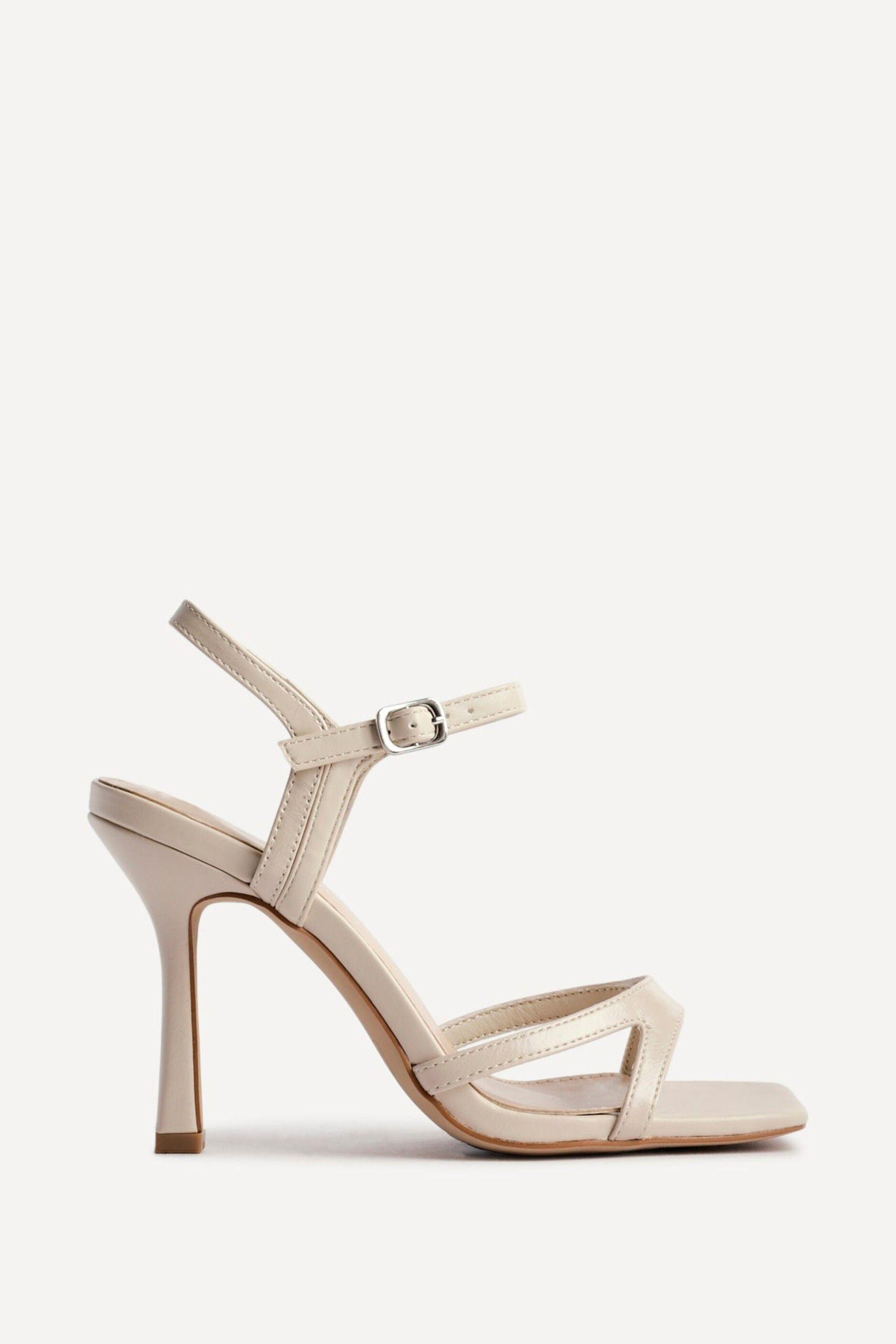Empress Nude Faux Leather Heels by LINZI