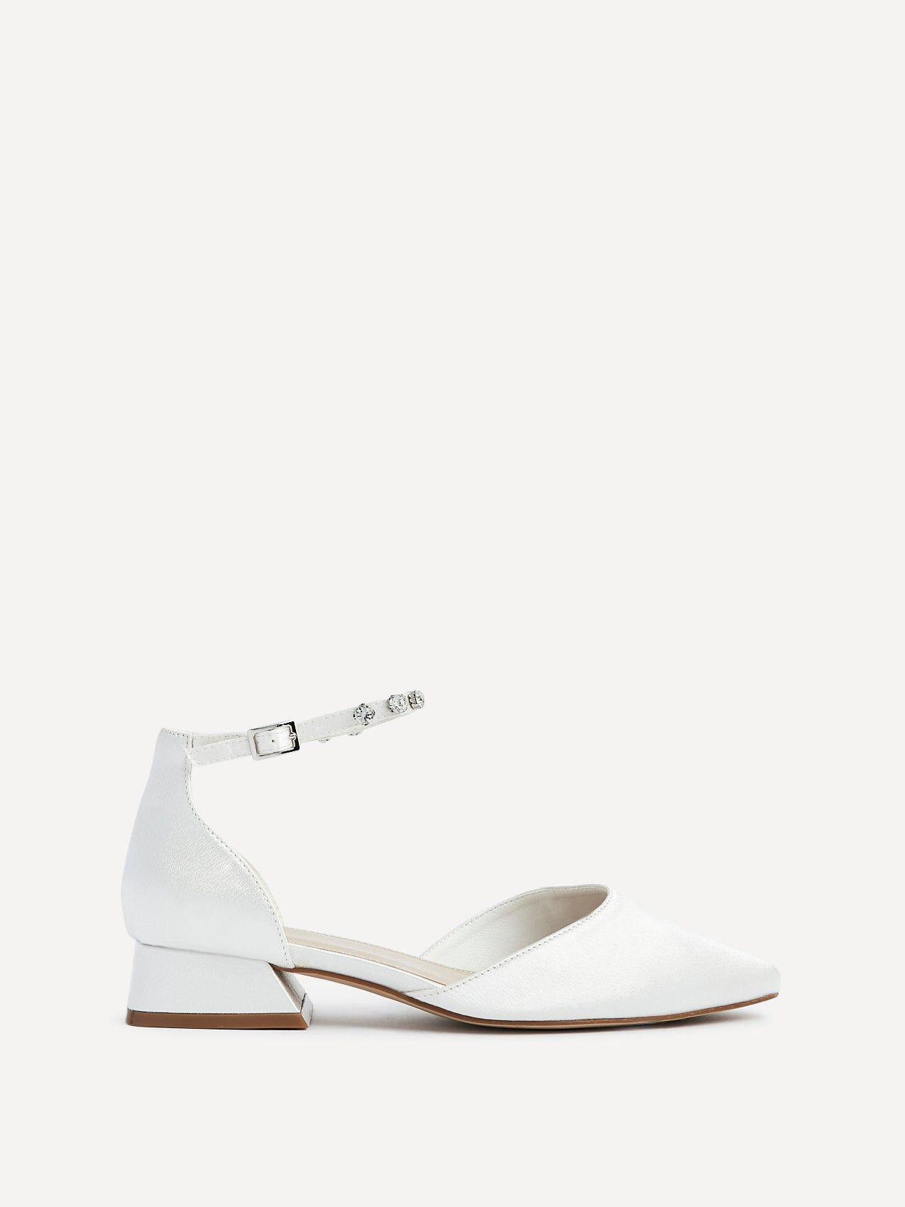 Everlasting Wide Fit Bridal Low Court Heels by LINZI