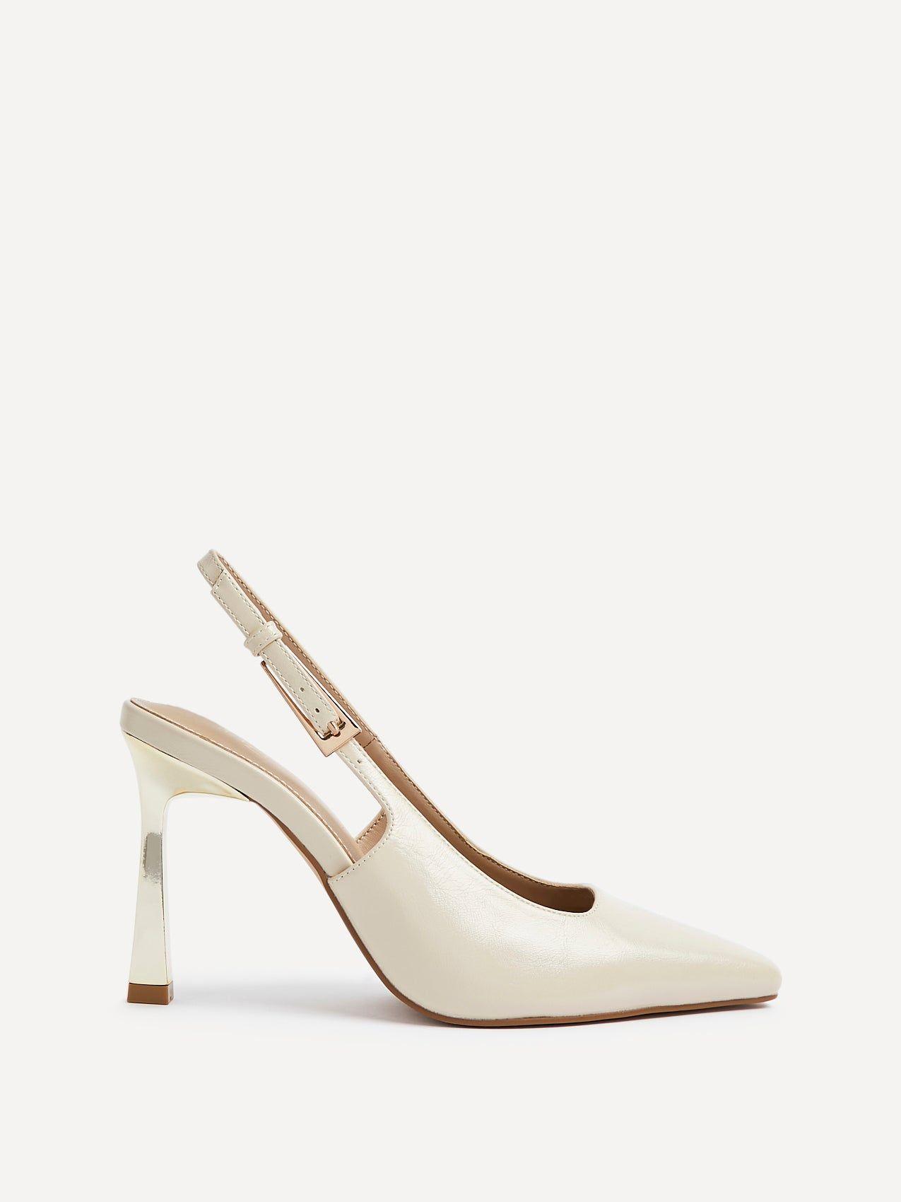 Lizzie Nude Stiletto Court Heels by LINZI