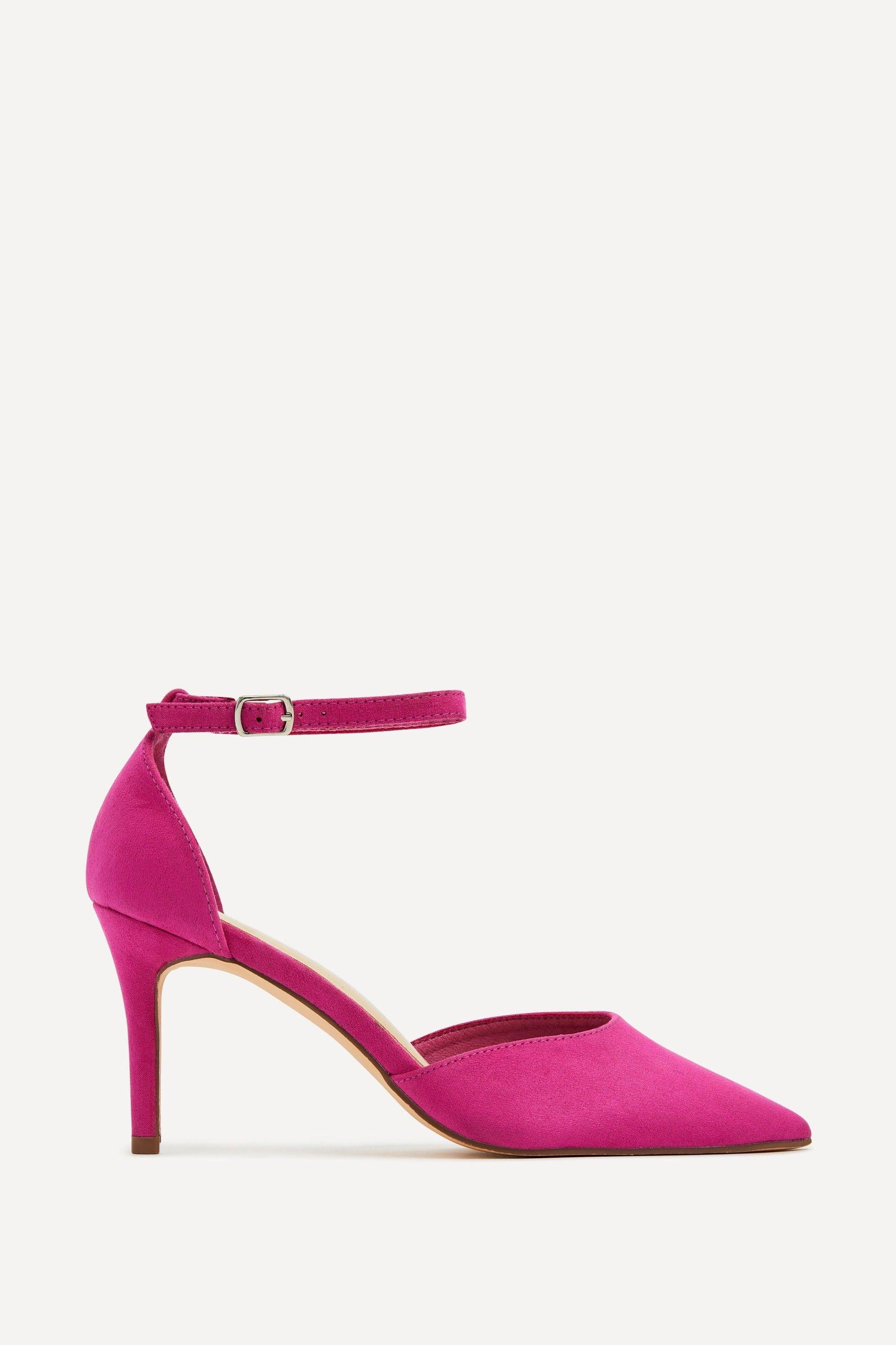 Maci Fuchsia Suede Stiletto Court Heel by LINZI