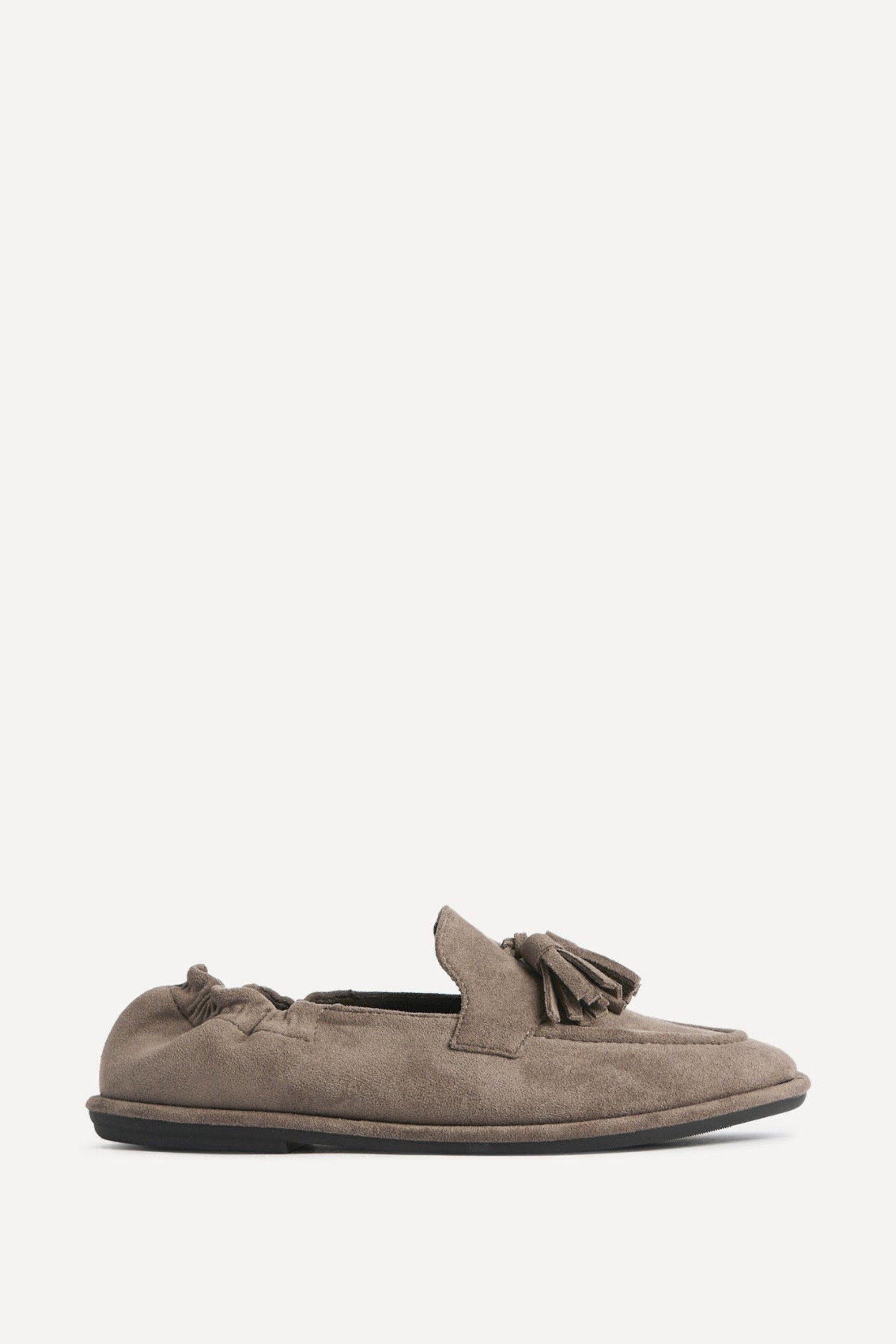 Porter Mocha Loafers With Tassel by LINZI