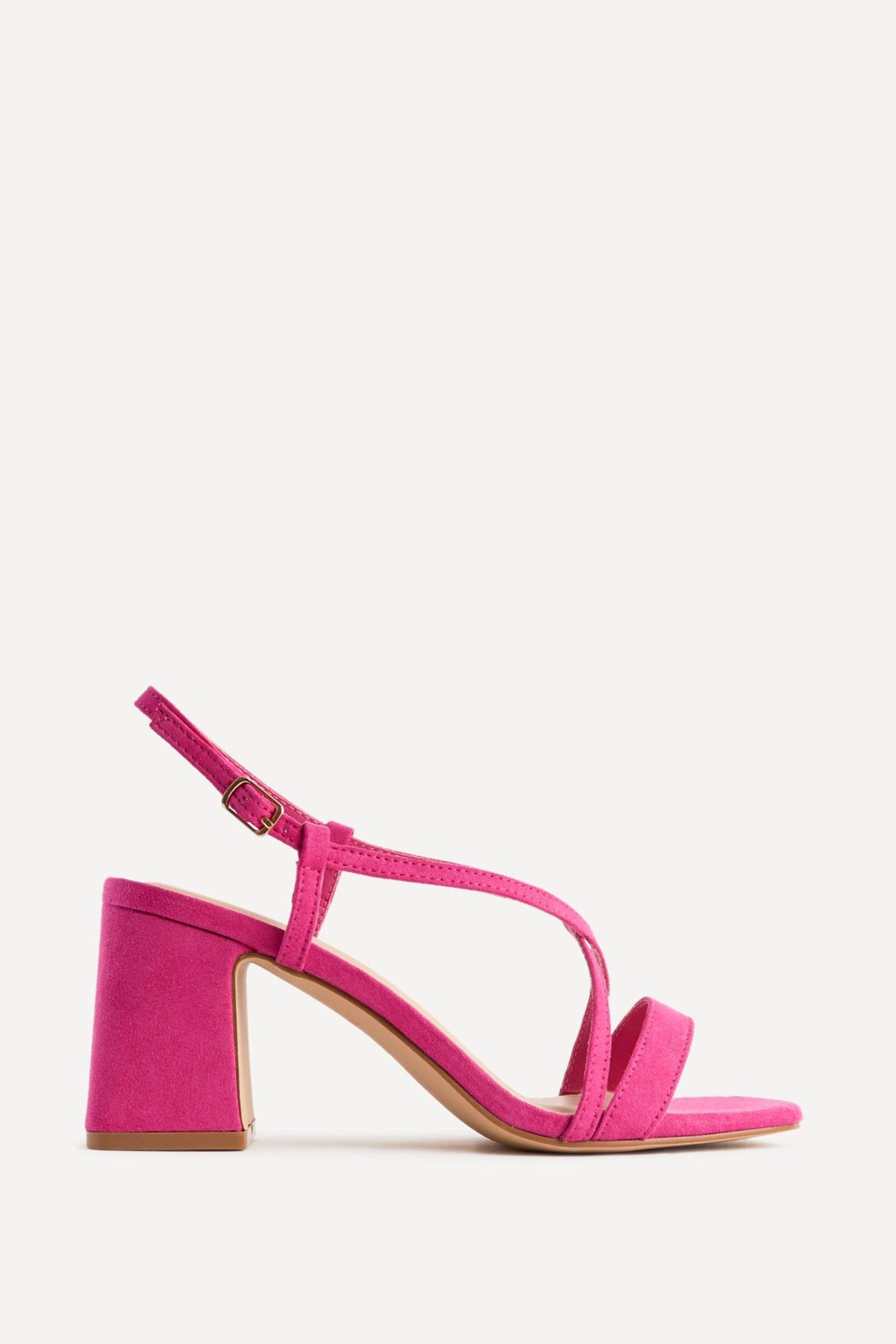 Remain Wide Fit Fuchsia Heeled Sandals by LINZI
