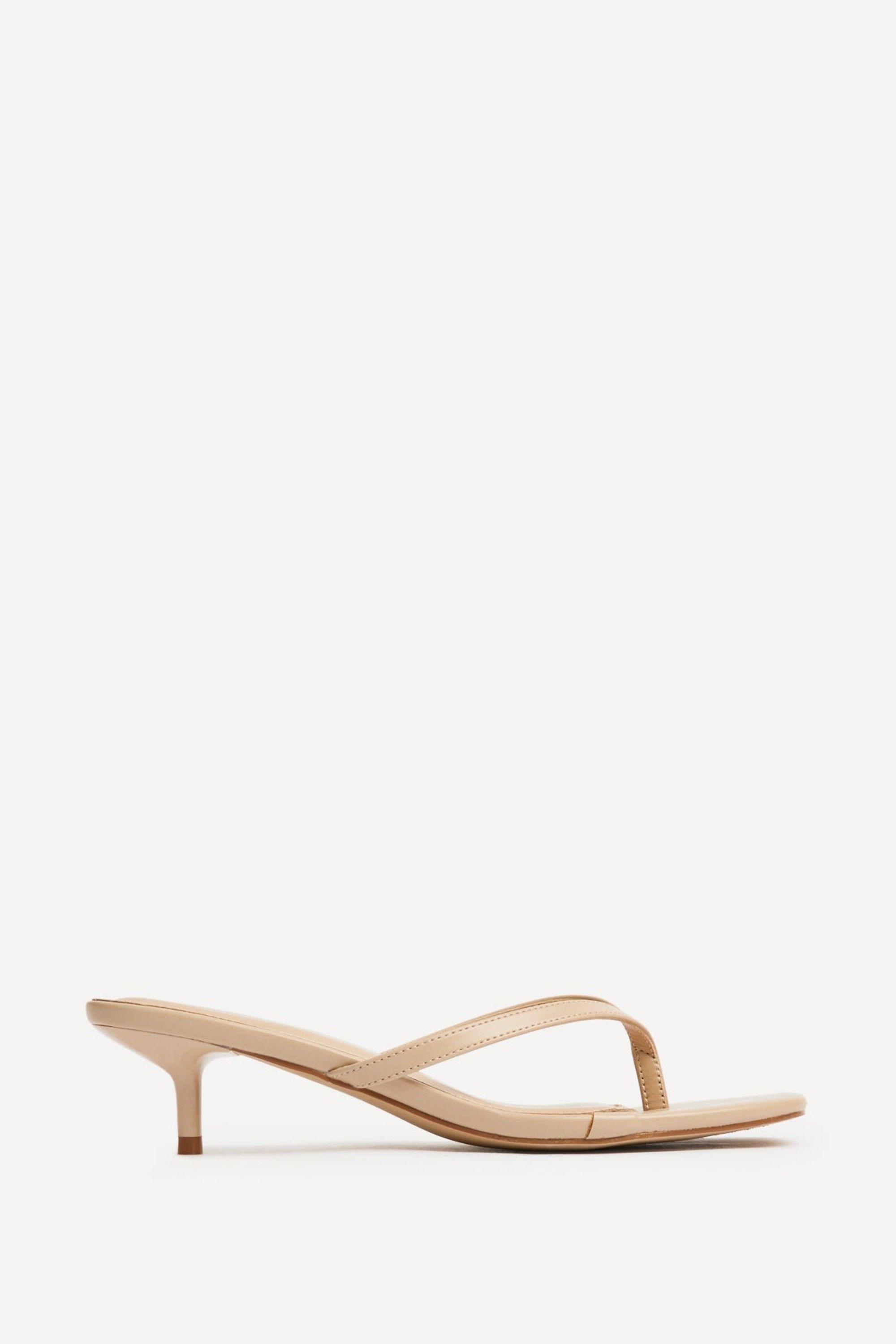 Stassie Nude Mule Heels by LINZI
