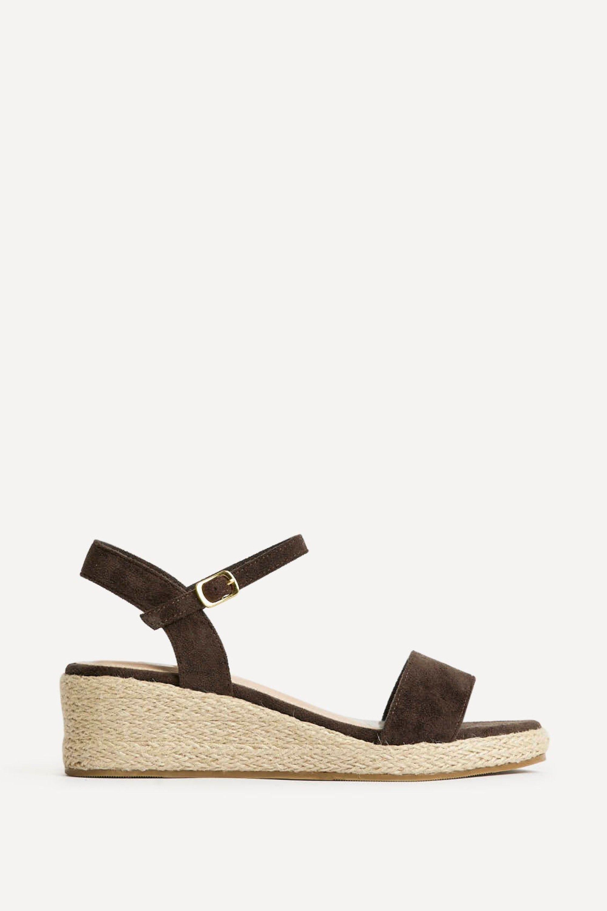 Sunrise Brown Espadrille Flatform Sandals by LINZI
