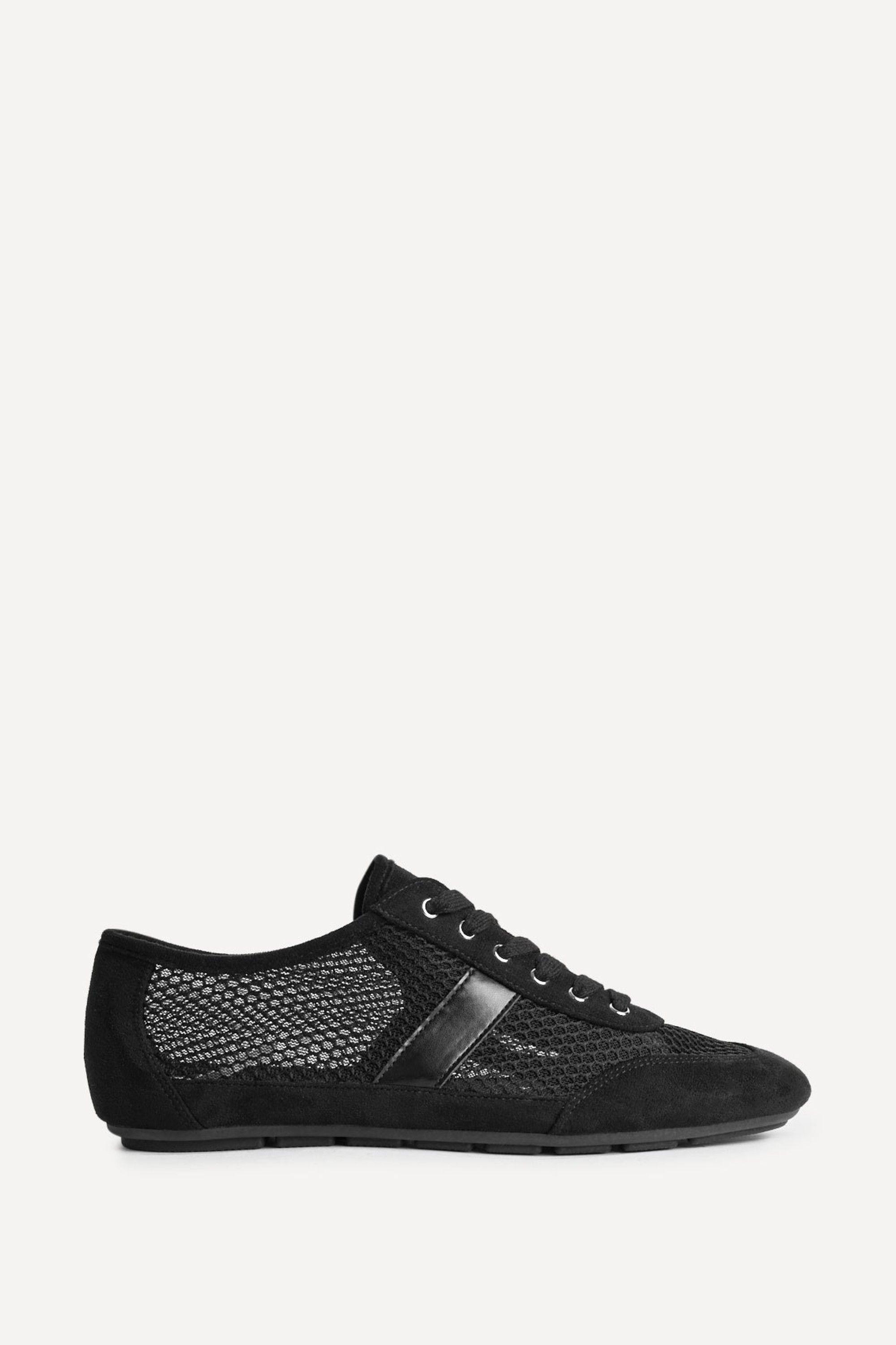 Theory Black Mesh Trainers by LINZI