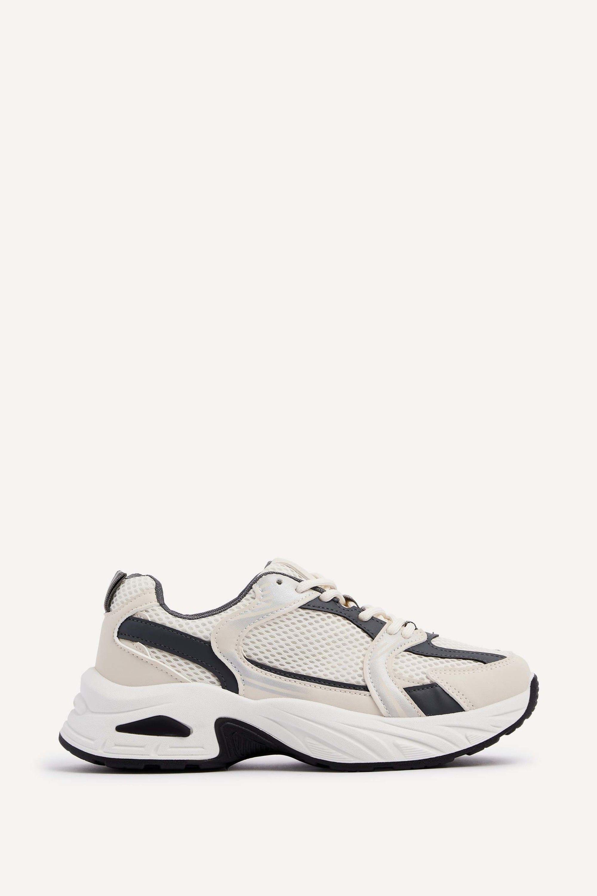 Venture Beige Mesh Trainers by LINZI