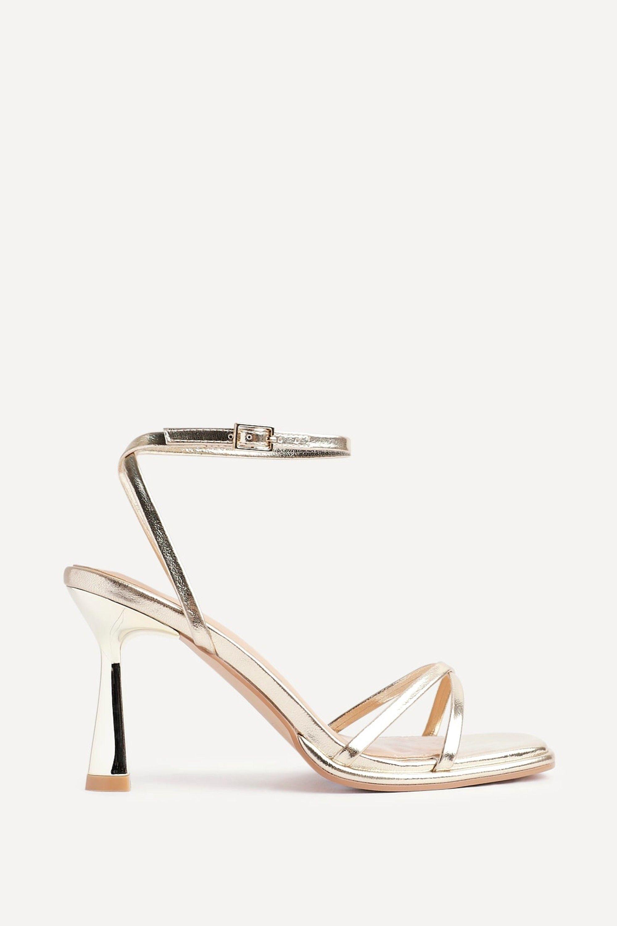 Verve Gold Crossover Stiletto Heel by LINZI