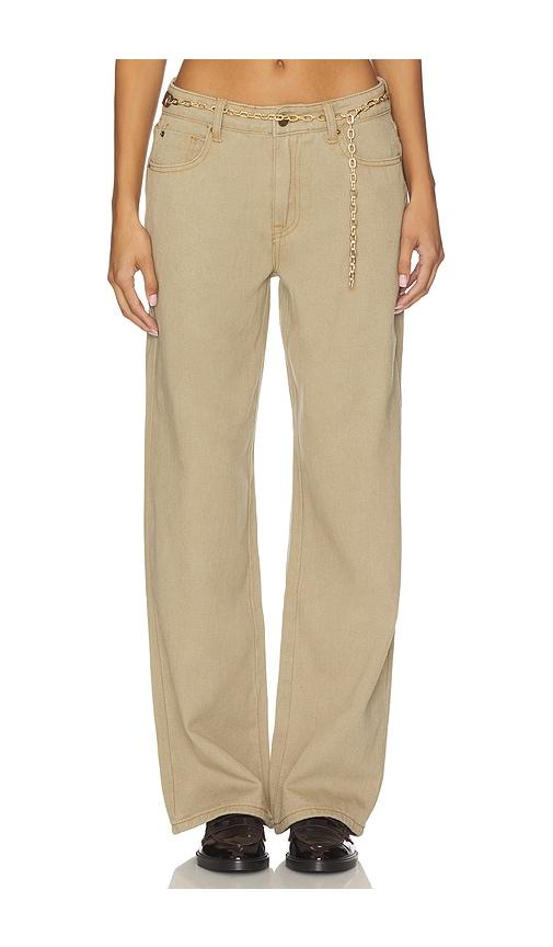 LIONESS Afterglow Wide Leg in Brown by LIONESS