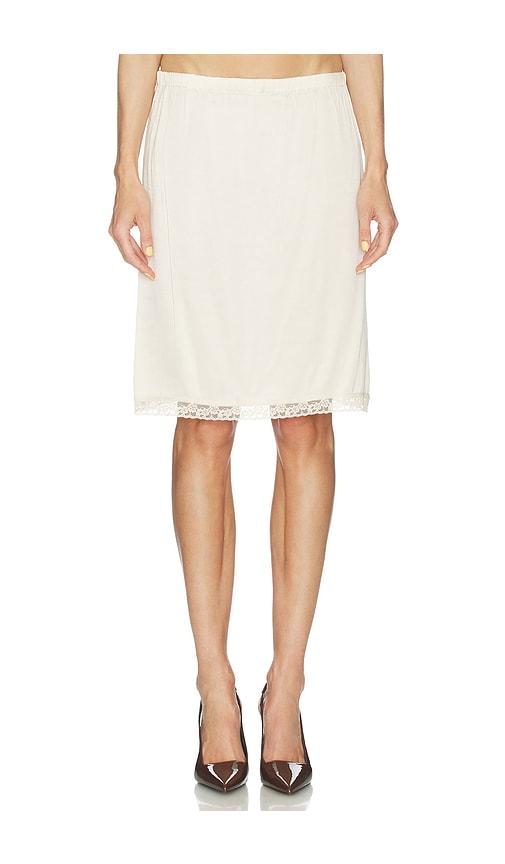 LIONESS Bella Midi Skirt in Yellow by LIONESS