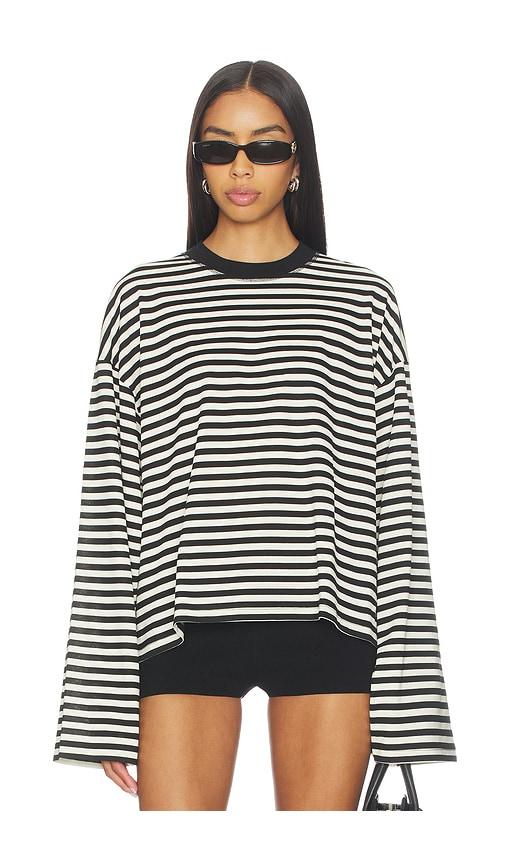 LIONESS Bloom Long Sleeve in Black,White by LIONESS