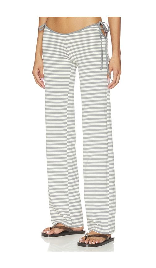 LIONESS Bloom Tie Pant in Grey by LIONESS