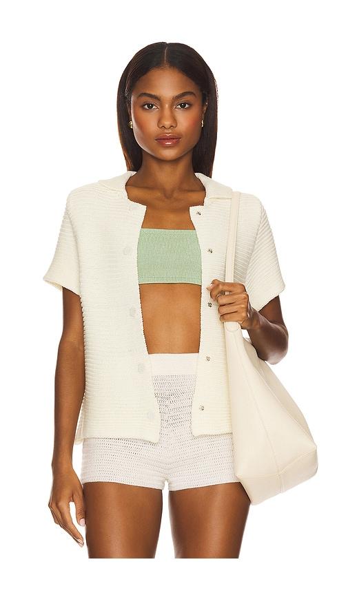 LIONESS Boho Top in Cream by LIONESS