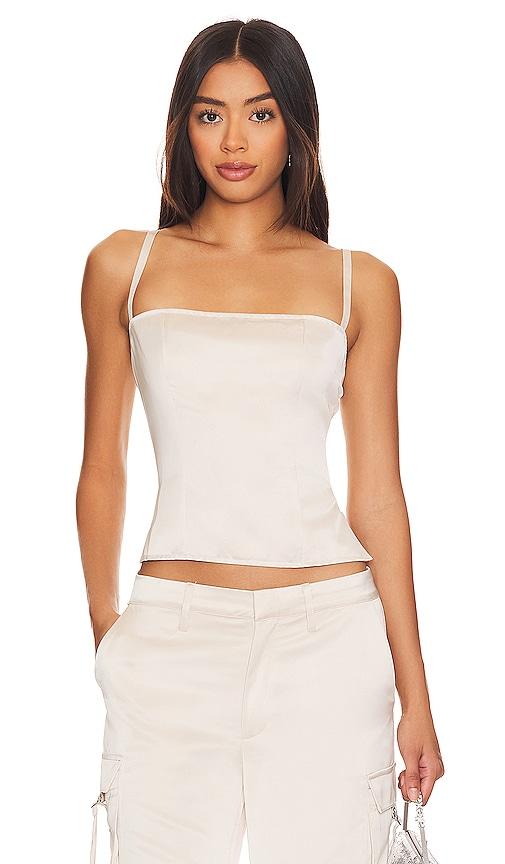 LIONESS Butterfly Corset in Cream by LIONESS