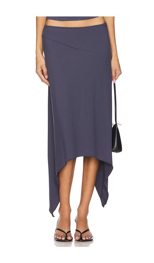 LIONESS Cherie Midi Skirt in Grey by LIONESS