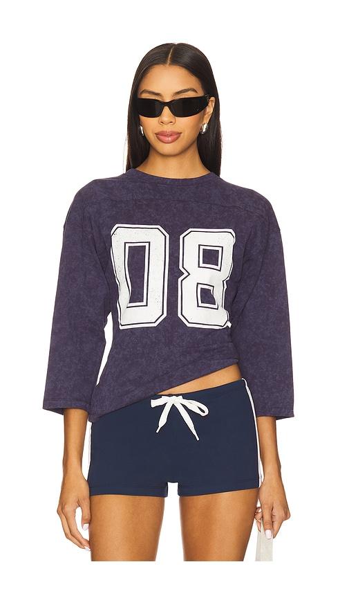LIONESS City Tee in Navy by LIONESS
