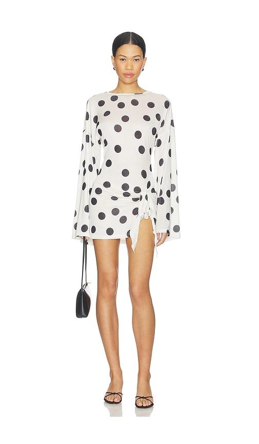 LIONESS Cosmic Mini Dress in White by LIONESS