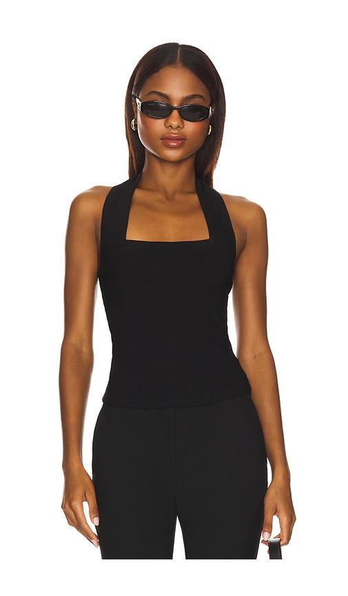 LIONESS Dollhouse Halter Top in Black by LIONESS