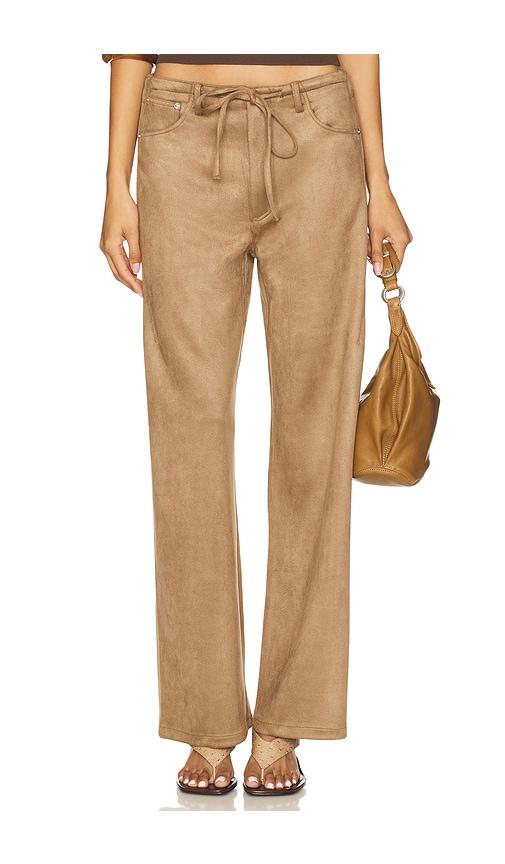 LIONESS Dusty Pant in Brown by LIONESS