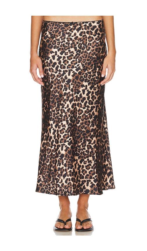 LIONESS Enigmatic Maxi Skirt in Brown by LIONESS