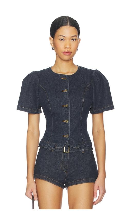 LIONESS Femme Blouse in Blue by LIONESS