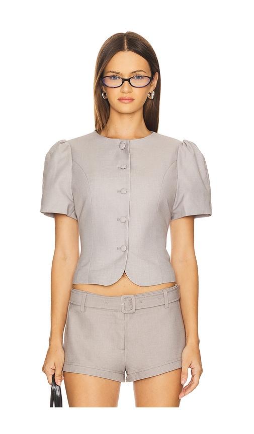 LIONESS Femme Blouse in Grey by LIONESS